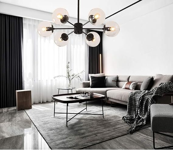 Glass Globe Chandelier